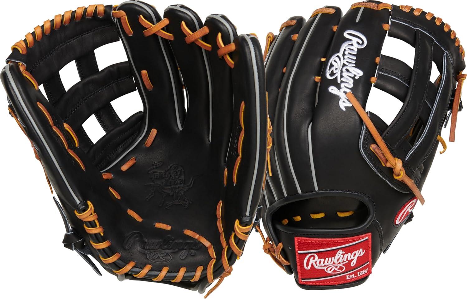 imageRawlings Heart of The Hide Baseball Glove Traditional Breakin Sizes 1125 1275 Multiple StylesBlack Pro H Web