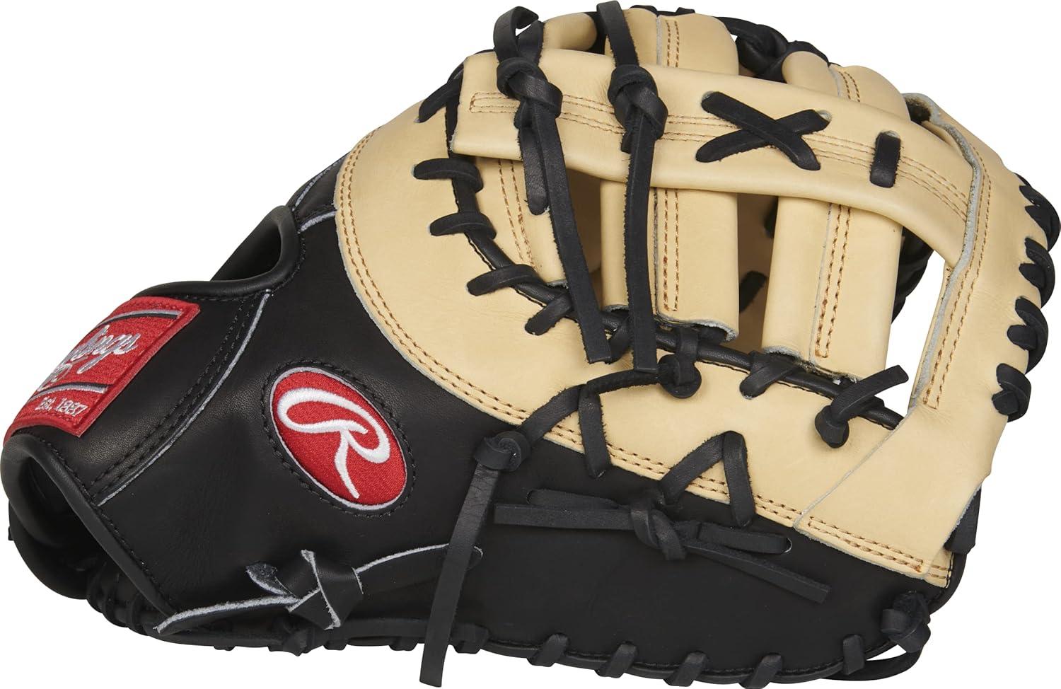 imageRawlings Heart of The Hide Baseball Glove Traditional Breakin Sizes 1125 1275 Multiple StylesCamel Black Single Post Double Bar Web
