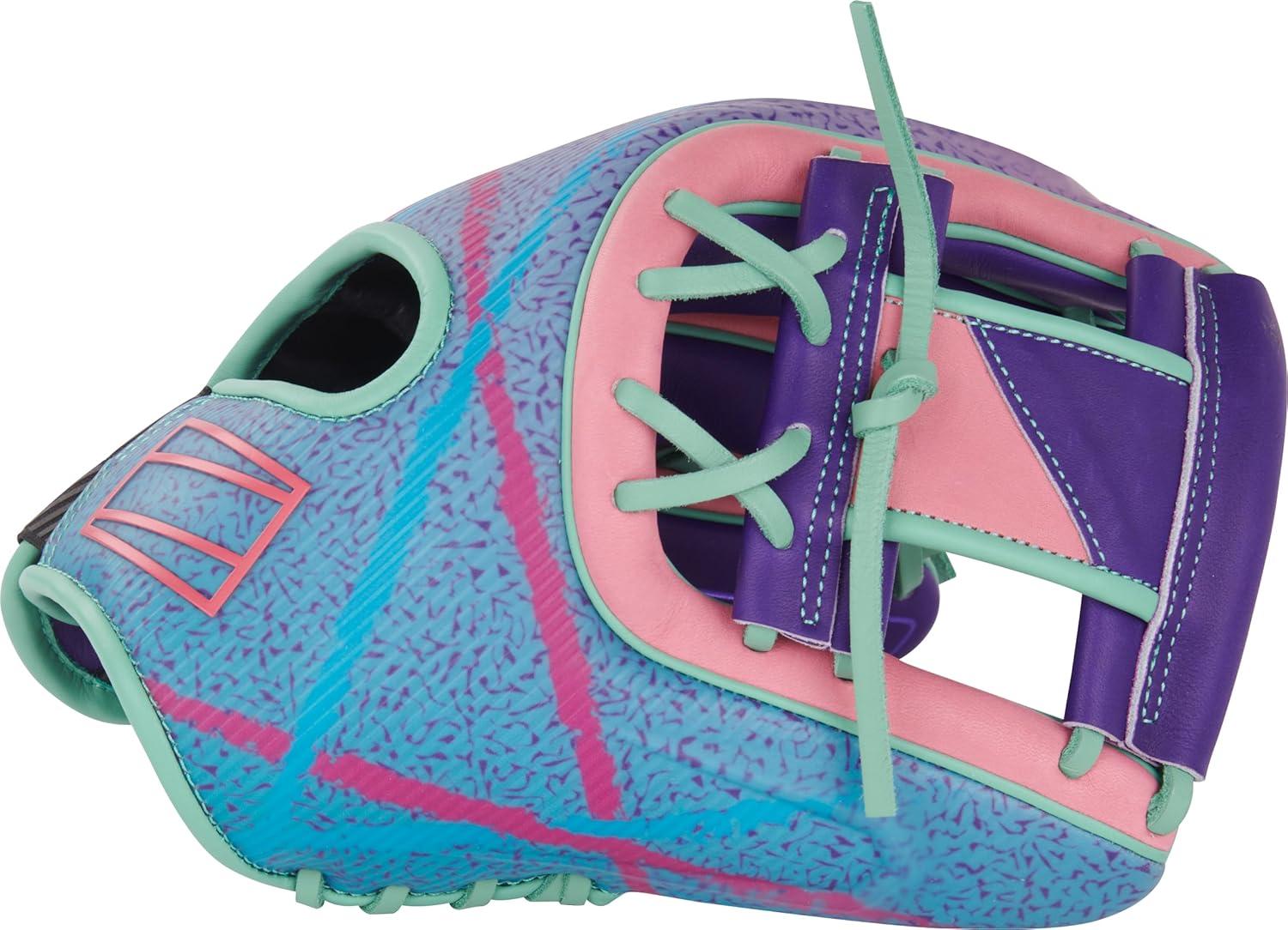 imageRawlings REV1X Baseball Glove Sizes 115 1275 Multiple StylesPurple Mint Pink REV1X I Web