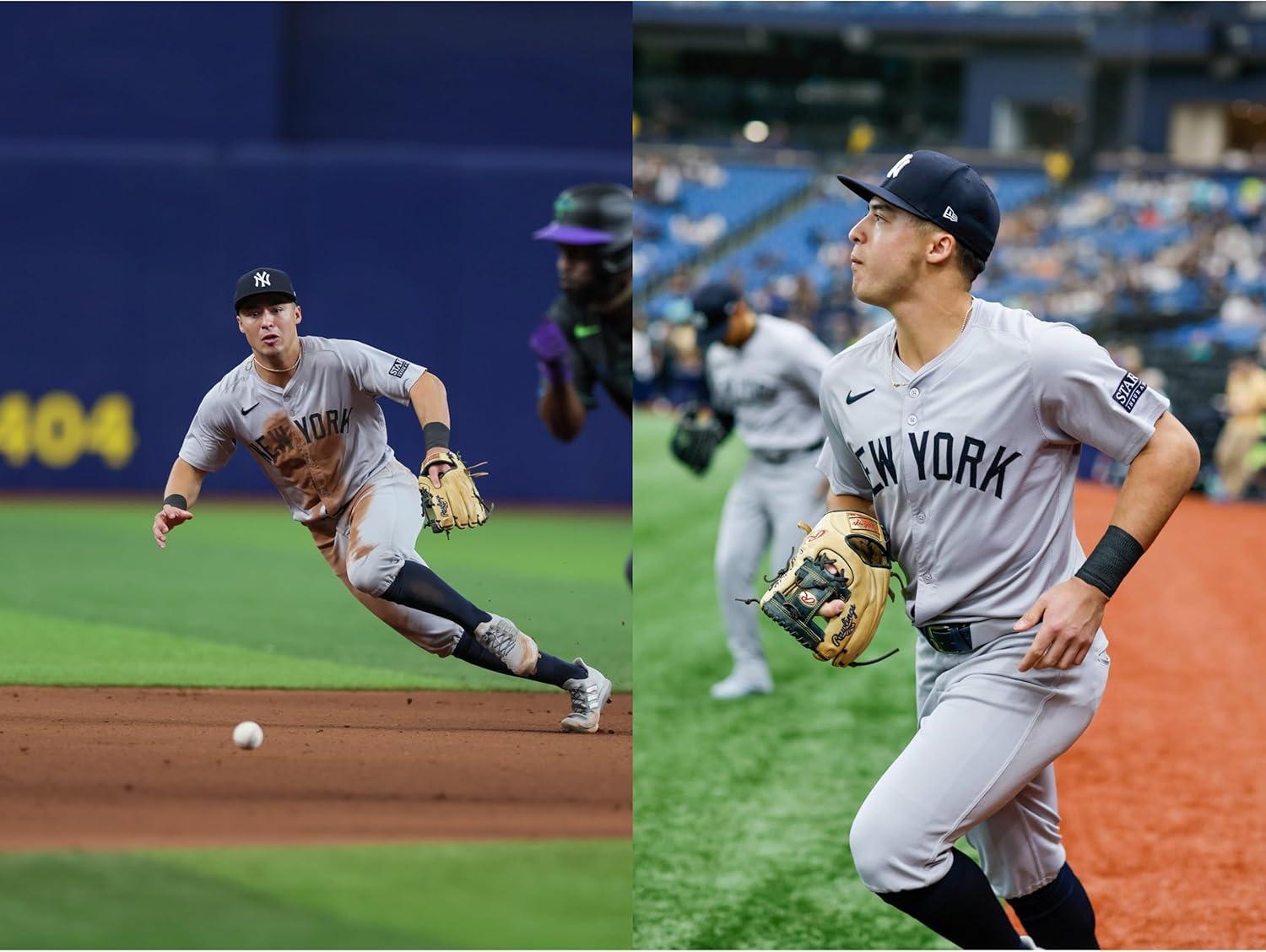 imageRawlings Select PRO LITE Youth Baseball Glove Pro Player Models Sizes 105 1225 Multiple StylesAnthony Volpe Pro I Web Camel Navy