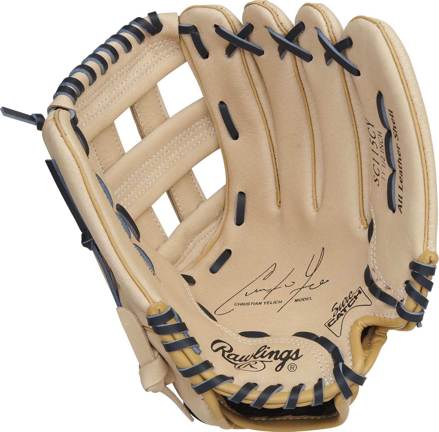 imageRawlings Sure Catch Baseball amp Softball Glove TBall Youth amp Adult Rec Models Multiple Sizes amp StylesChristian Yelich Model