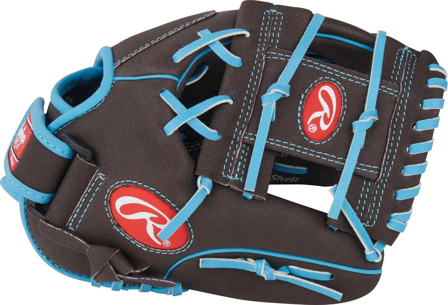 imageRawlings Sure Catch Baseball amp Softball Glove TBall Youth amp Adult Rec Models Multiple Sizes amp StylesMocha Electric Blue