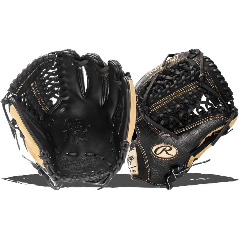 imageRawlings  Heart of The Hide Baseball Glove  R2G Models  Advanced Breakin  Sizes 115  1275  Multiple StylesBlack Croc  Camel  Modified Trapeze Web