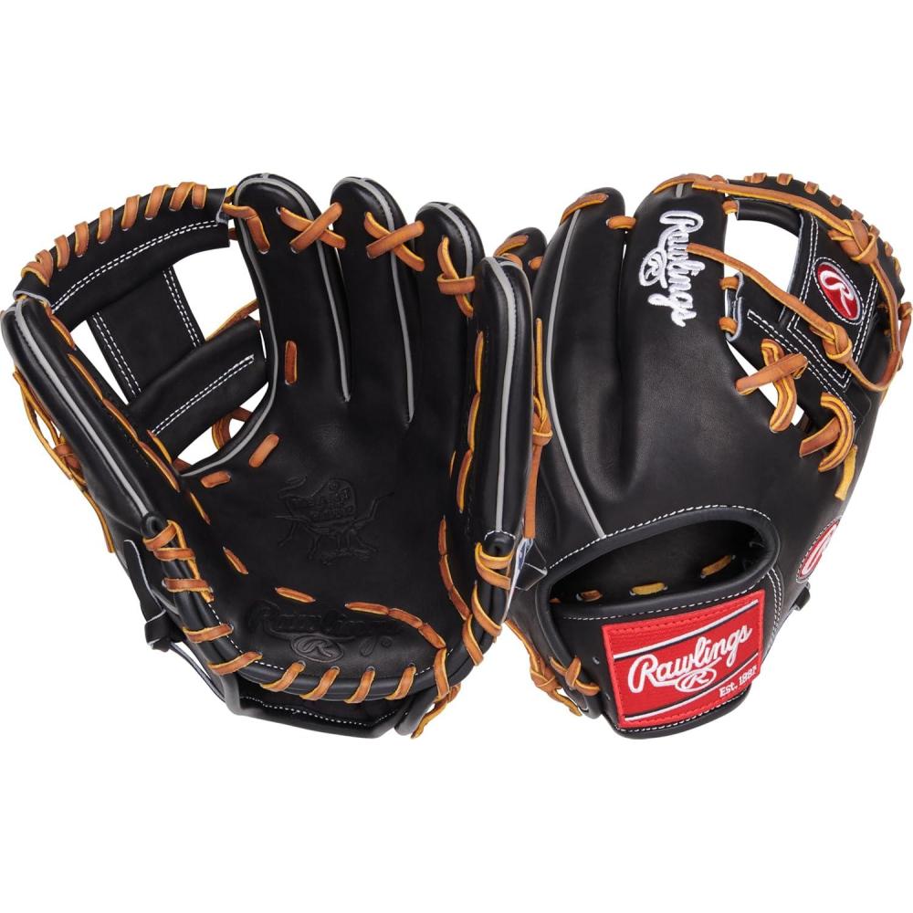 imageRawlings Heart of The Hide Baseball Glove Traditional Breakin Sizes 1125 1275 Multiple StylesBlack Pro I Web