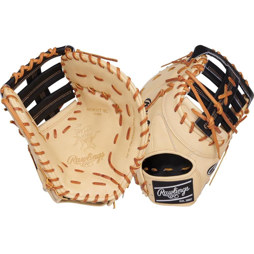 imageRawlings  Heart of The Hide Baseball Glove  Traditional Breakin  Sizes 1125  1275  Multiple StylesCamel  Single Post Double Bar Web