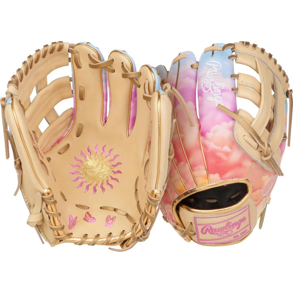 imageRawlings  Heart of The Hide Fastpitch Softball Glove  Sizes 1175  1275  Multiple StylesSierra Romero Model  Camel  Pro H Web