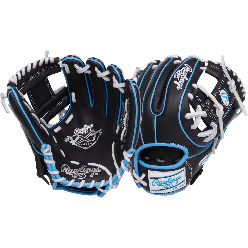 imageRawlings  NXT Youth Baseball Glove Series  Countour Youth Fit  Sizes 115  1225  Multiple StylesBlack  Columbia Blue  Pro I Web