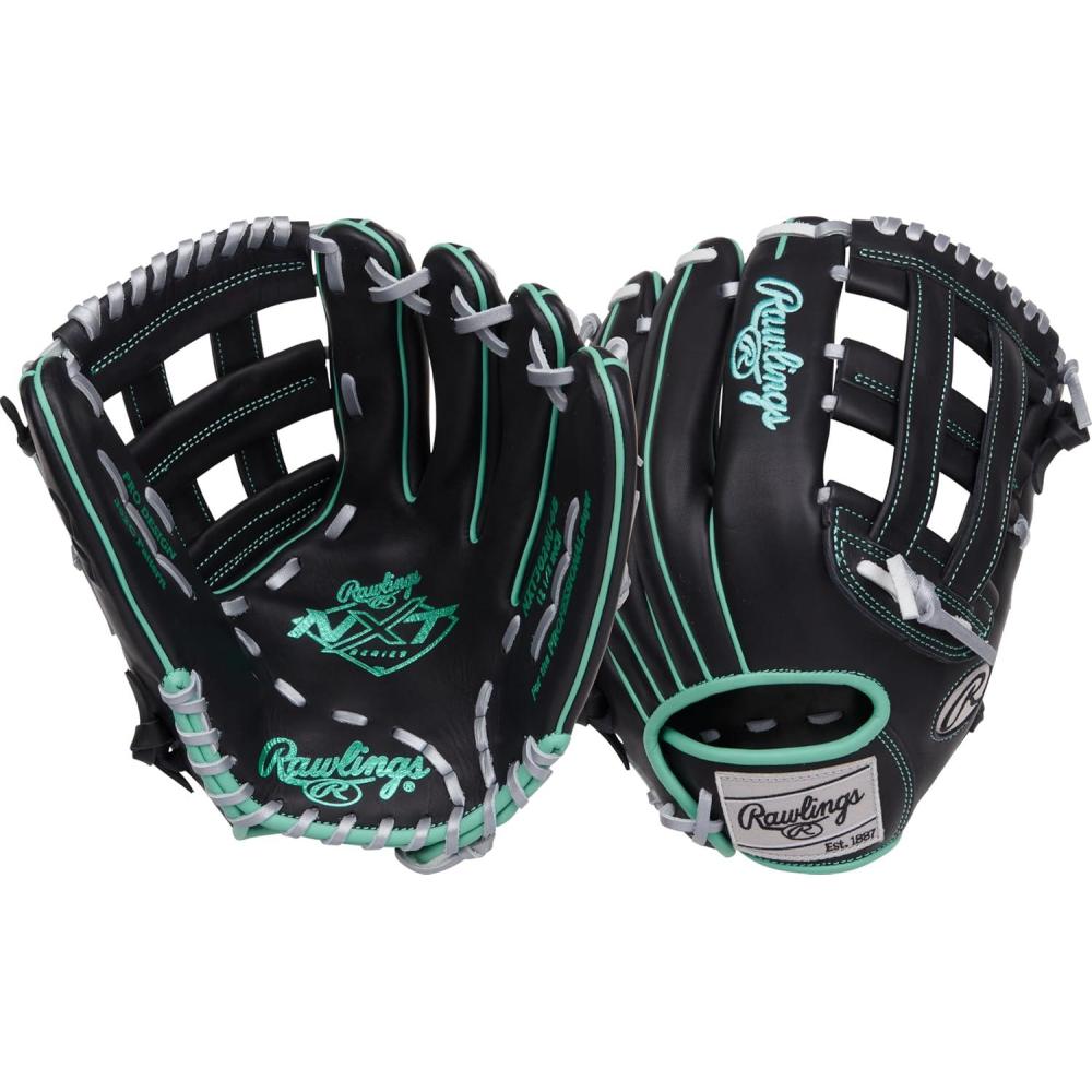imageRawlings  NXT Youth Baseball Glove Series  Countour Youth Fit  Sizes 115  1225  Multiple StylesBlack  Mint  Pro H Web