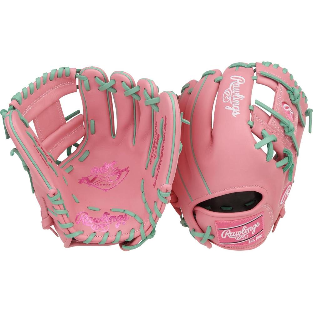 imageRawlings  NXT Youth Baseball Glove Series  Countour Youth Fit  Sizes 115  1225  Multiple StylesPink  Mint  Pro I Web