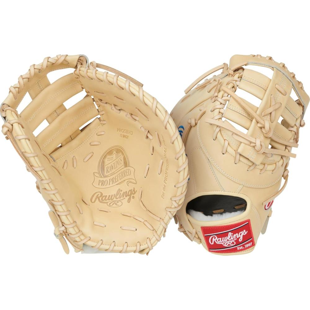 imageRawlings  PRO Preferred Baseball Glove  Sizes 115  1275  Multiple StylesHarper  Camel  Single Post Double Bar Web