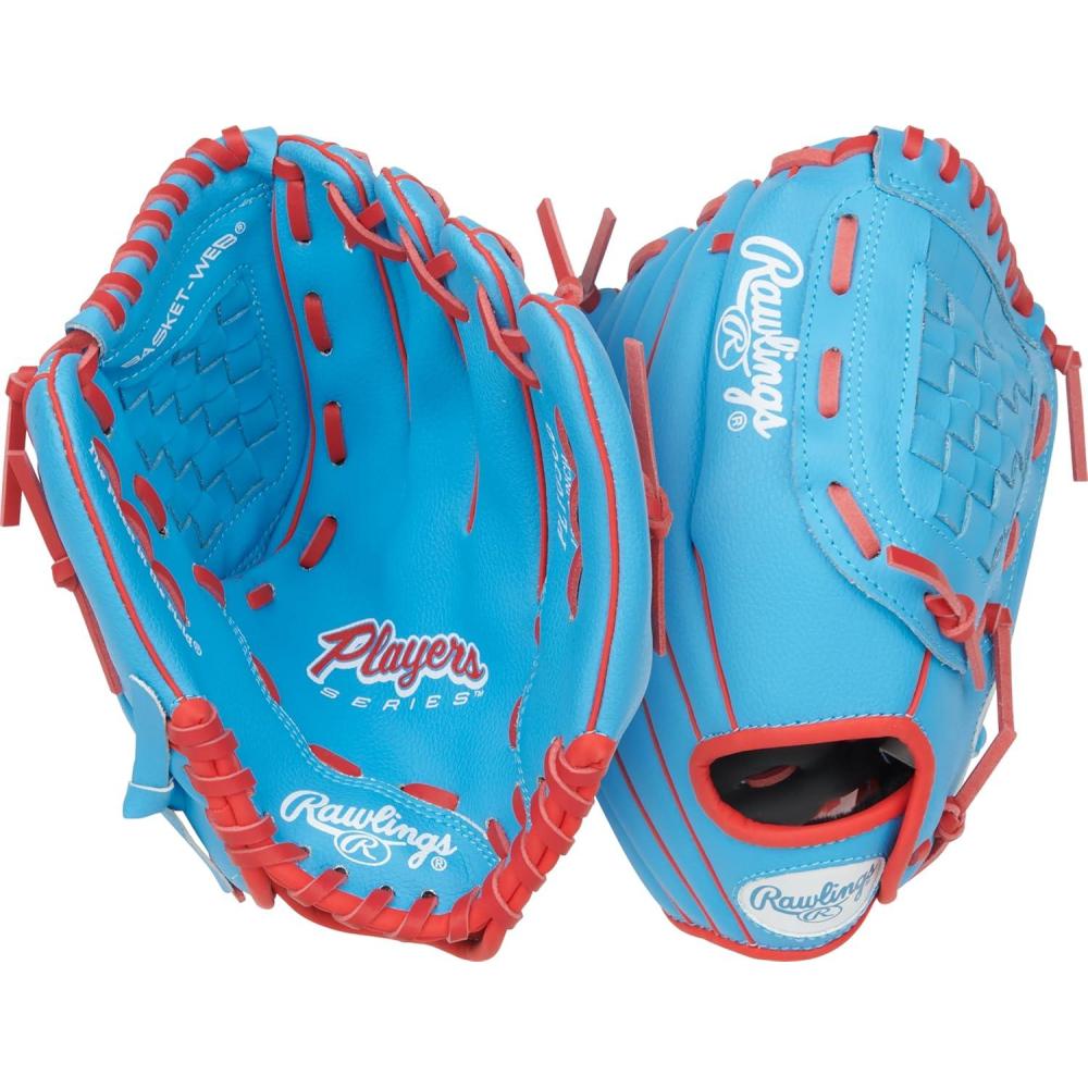 imageRawlings  Players Series TBall amp Youth Baseball Glove  Sizes 9  115  Multiple StylesColumbia Blue  Scarlet