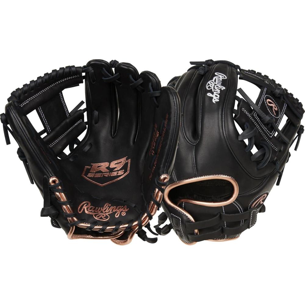 imageRawlings  R9 Fastpitch Softball Glove  Sizes 115  13  Multiple StylesPro IWeb  Black