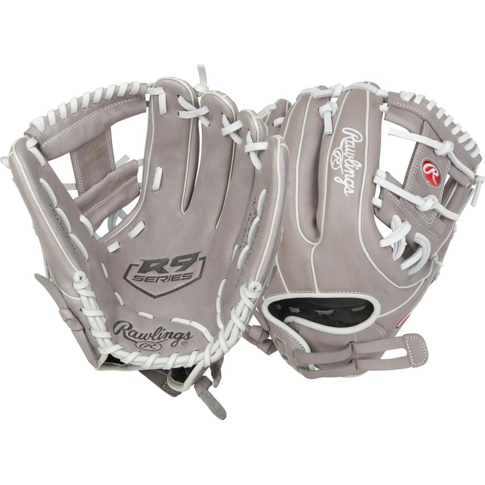 imageRawlings  R9 Fastpitch Softball Glove  Sizes 115  13  Multiple StylesPro IWeb  Grey