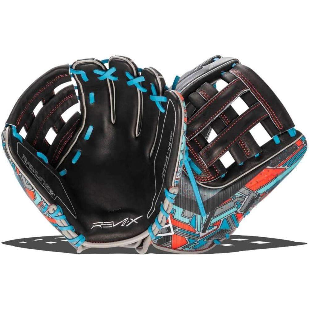 imageRawlings  REV1X Baseball Glove  Sizes 115  1275  Multiple StylesBlack  Carolina Blue  Red  Pro H Web