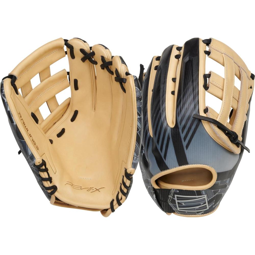 imageRawlings  REV1X Baseball Glove  Sizes 115  1275  Multiple StylesCamel  Black  Pro H Web