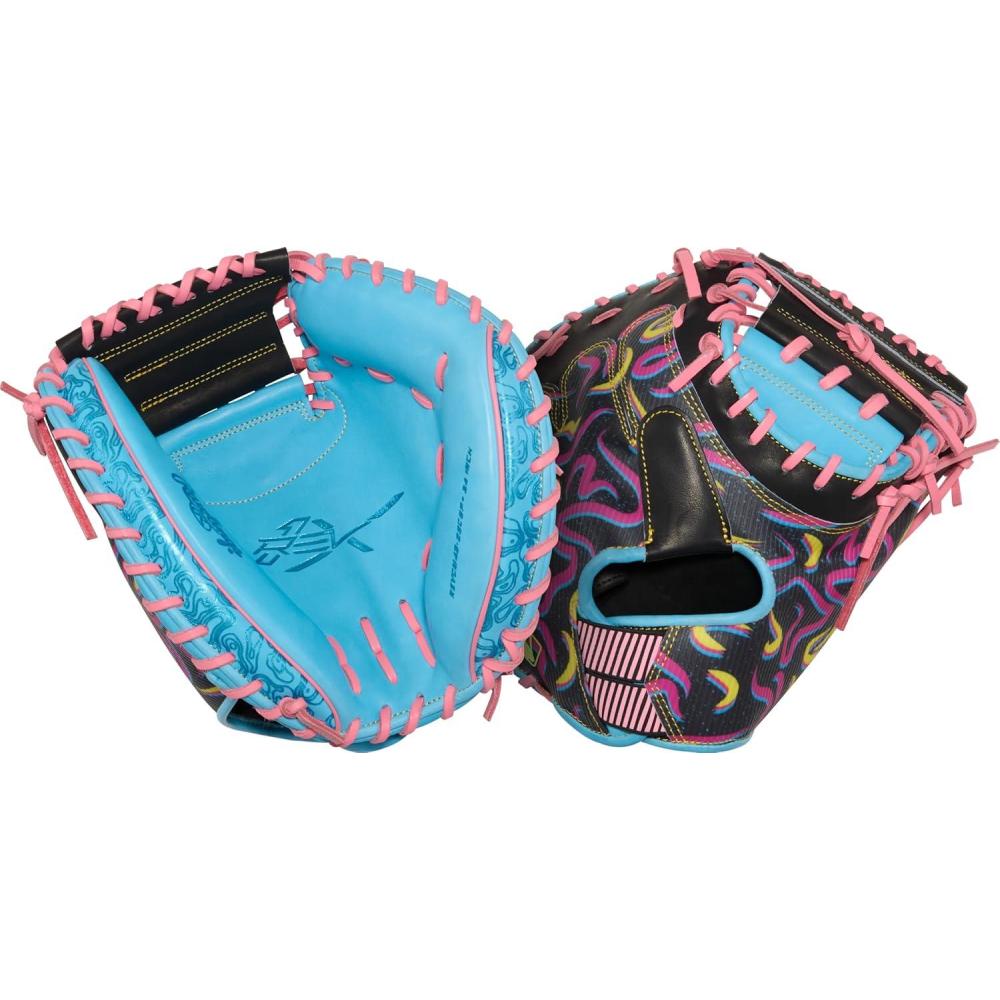 imageRawlings  REV1X Baseball Glove  Sizes 115  1275  Multiple StylesColumbia Blue  Black  1Piece Solid Web