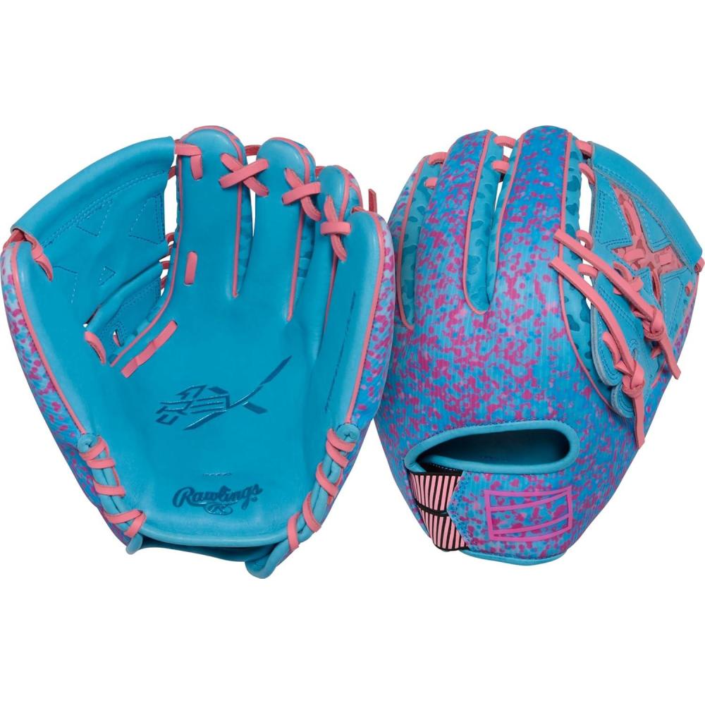 imageRawlings  REV1X Baseball Glove  Sizes 115  1275  Multiple StylesColumbia Blue  Pink  REV1X 2Piece Web