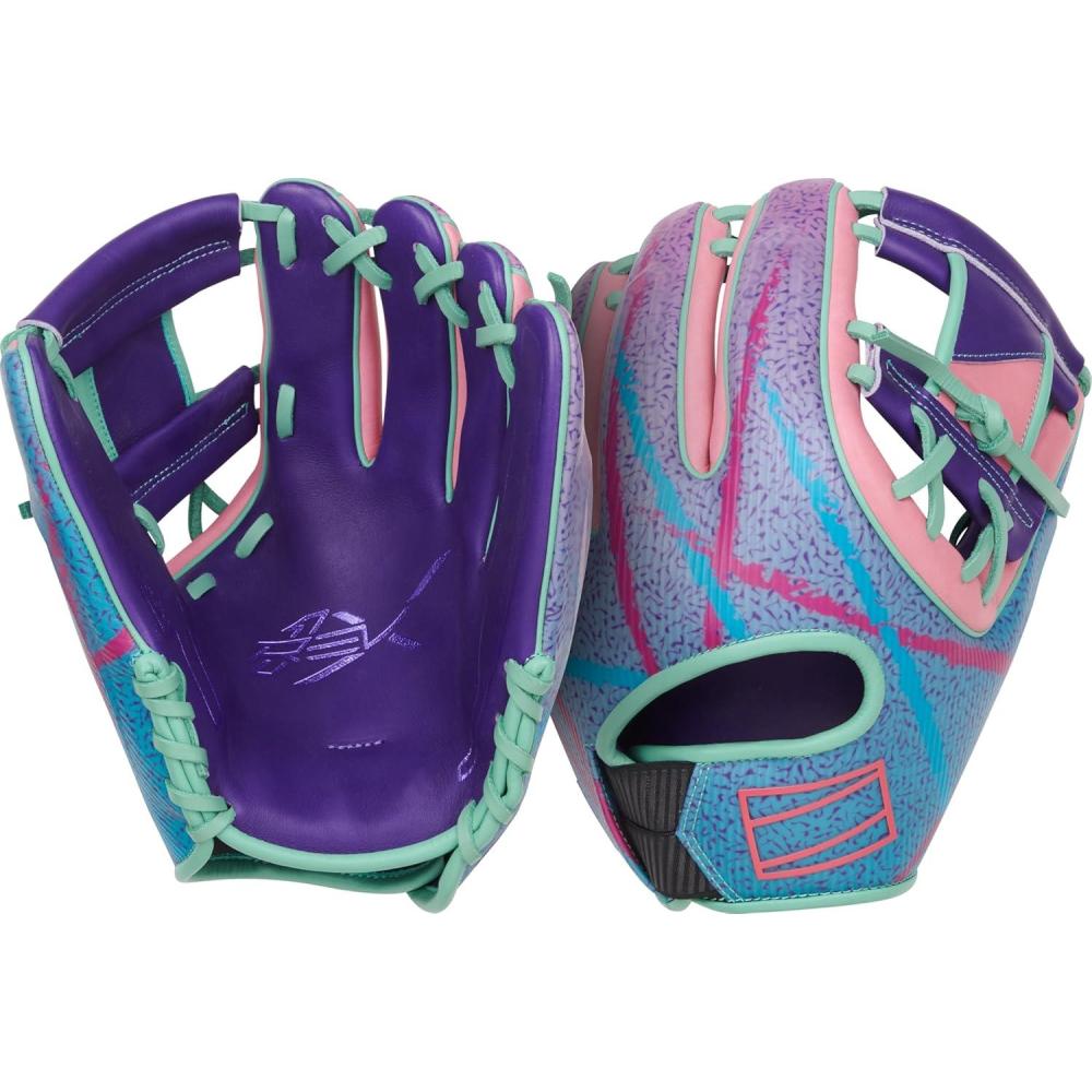 imageRawlings REV1X Baseball Glove Sizes 115 1275 Multiple StylesPurple Mint Pink REV1X I Web