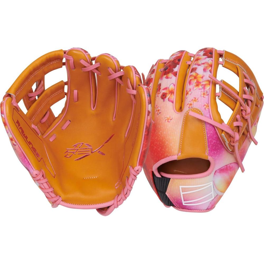 imageRawlings  REV1X Baseball Glove  Sizes 115  1275  Multiple StylesTan  Pink  Split Single Post Web