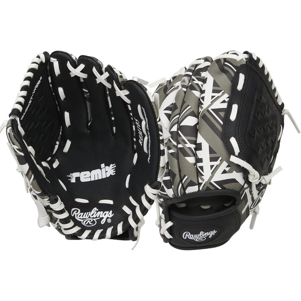 imageRawlings  Remix TBall amp Youth BaseballSoftball Glove  Sizes 9  105Black