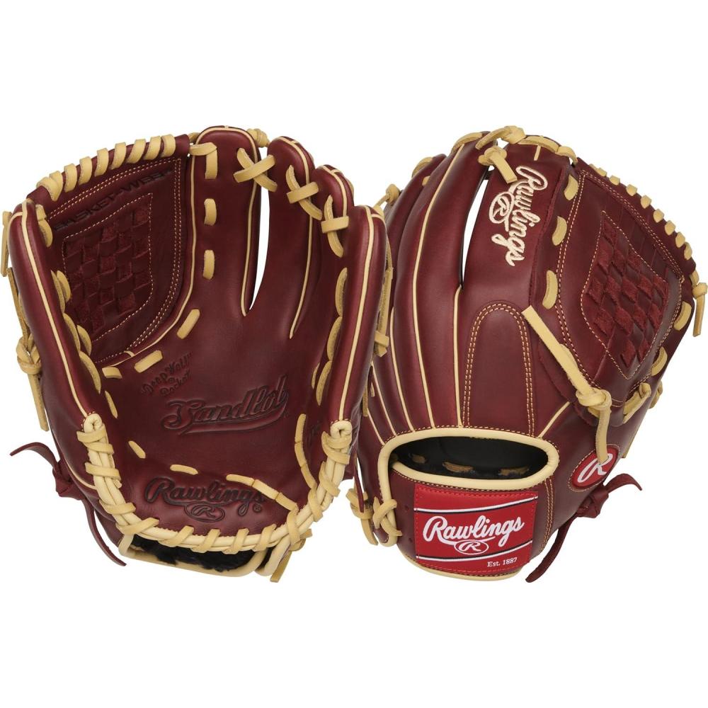 imageRawlings  Sandlot Baseball Glove  Sizes 1151275  Multiple Styles12 inch  Basket Web
