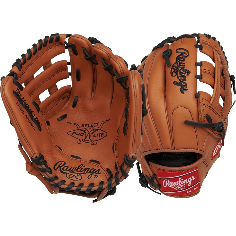 imageRawlings  Select PRO LITE Youth Baseball Glove  Pro Player Models  Sizes 105  1225  Multiple StylesNolan Arenado  Tan