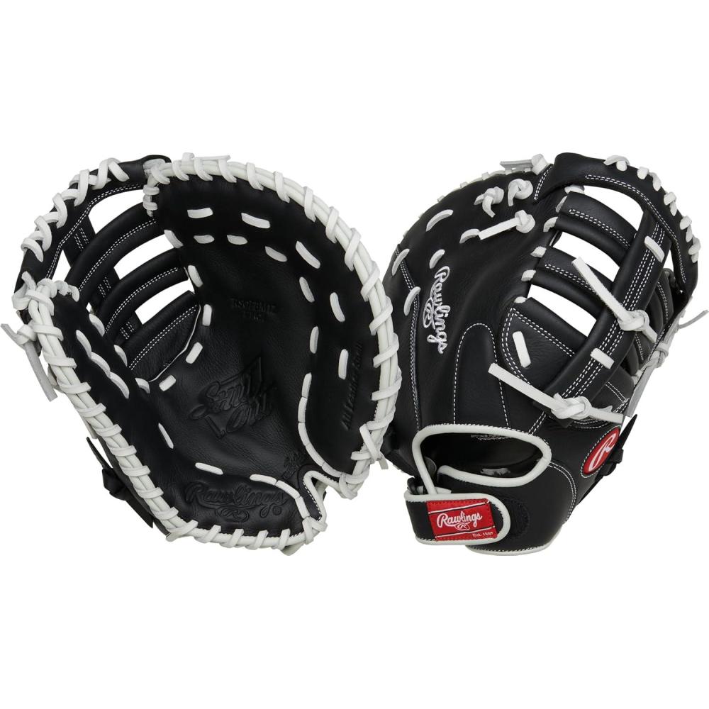 imageRawlings  Shut Out Youth Softball Glove  Sizes 115  125  Multiple StylesBlack  White  Single Post Double Bar Web