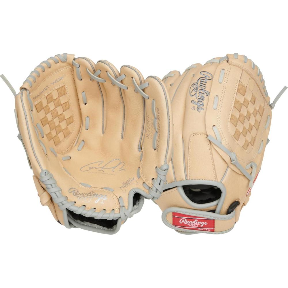 imageRawlings Sure Catch Baseball amp Softball Glove TBall Youth amp Adult Rec Models Multiple Sizes amp StylesCarlos Correa Model