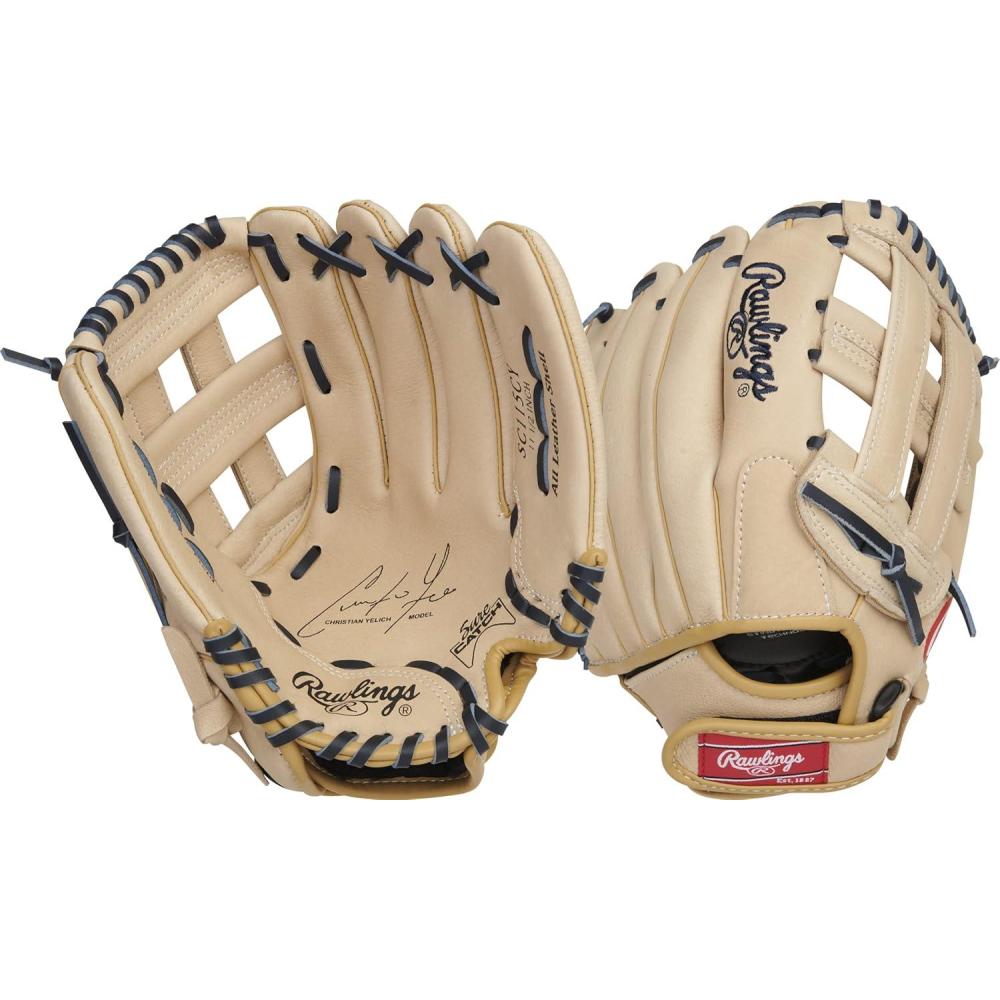 imageRawlings  Sure Catch Baseball amp Softball Glove  TBall Youth amp Adult Rec Models  Multiple Sizes amp StylesChristian Yelich Model