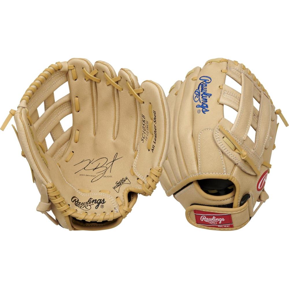 imageRawlings  Sure Catch Baseball amp Softball Glove  TBall Youth amp Adult Rec Models  Multiple Sizes amp StylesKris Bryant Model
