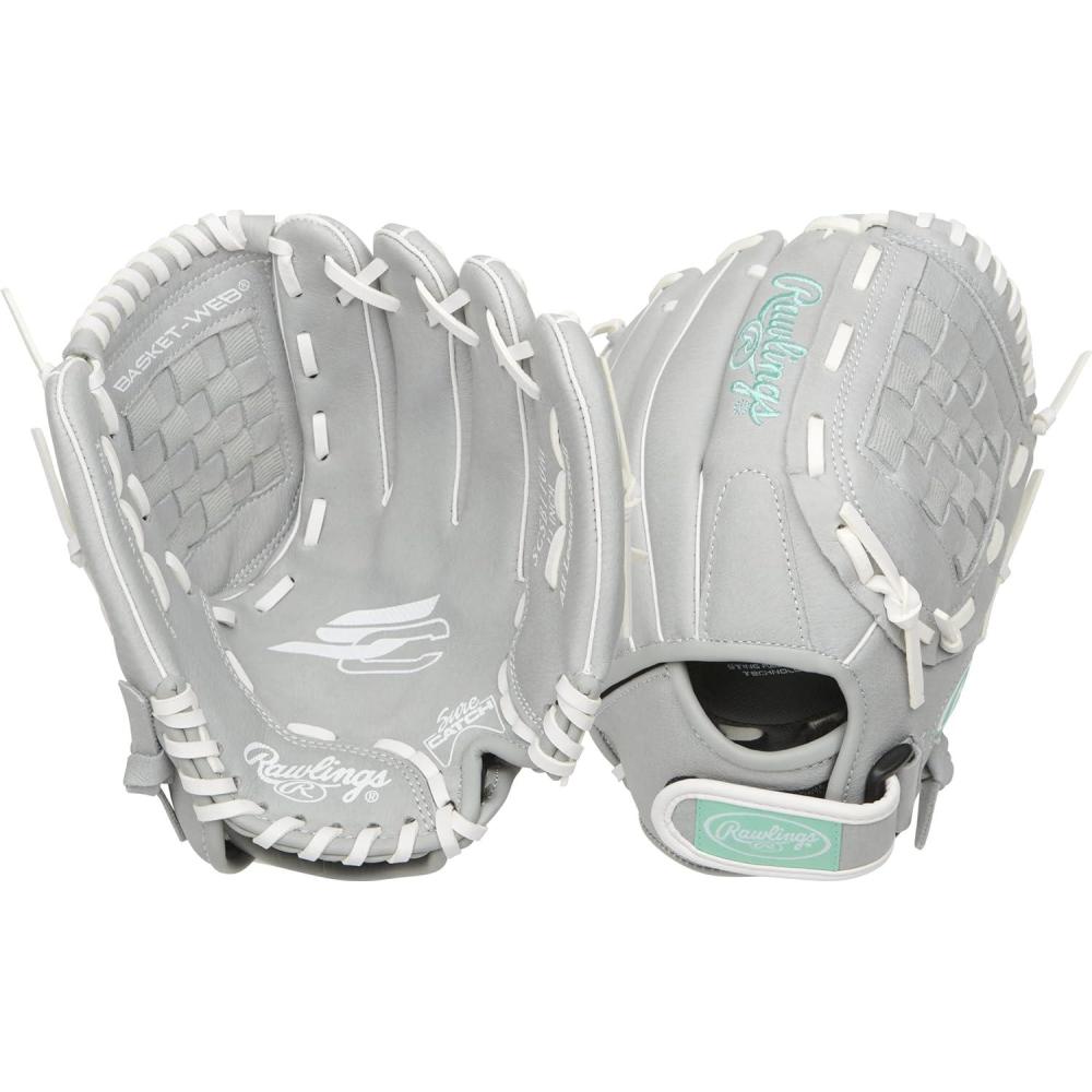 imageRawlings  Sure Catch Series Youth Softball Glove  Sizes 10  125  Multiple StylesGreyMint