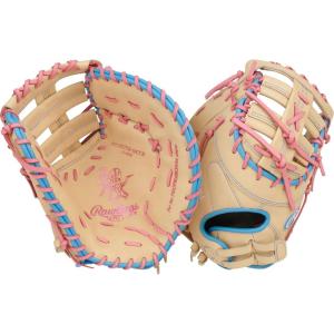 Rawlings | Heart of The Hide Fastpitch Softball Glove | Sizes 11.75″ – 12.75″ | Multiple Styles(Camel / Pink / Columbia Blue | Single Post Double Bar Web)