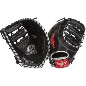 Rawlings | PRO Preferred Baseball Glove | Sizes 11.5″ – 12.75″ | Multiple Styles(Rizzo – Black | Horizontal Bar Web)