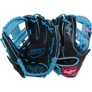 Rawlings | R9 Series Baseball Glove | Sizes 11.5″ – 12.75″ | Multiple Styles(Black / Columbia Blue | Pro I Web)