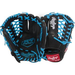 Rawlings | R9 Youth Contour FIT Baseball Glove | Sizes 11″ – 12″ | Multiple Styles(Black / Columbia Blue | Modified Trap-Eze Web)