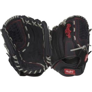 Rawlings | Renegade Adult Ball Glove | Baseball/Slowpitch Softball | Multiple Styles(Basket Web | Black / Grey)