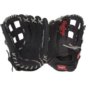 Rawlings | Renegade Adult Ball Glove | Baseball/Slowpitch Softball | Multiple Styles(Pro H-Web | Black / Grey)