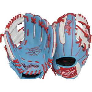 Rawlings | Select PRO LITE Youth Baseball Glove | Pro Player Models | Sizes 10.5″ – 12.25″ | Multiple Styles(Carlos Correa | Pro I Web – Columbia Blue / White)