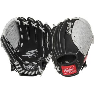 Rawlings | Sure Catch Baseball & Softball Glove | T-Ball, Youth & Adult Rec Models | Multiple Sizes & Styles(Black / Grey)