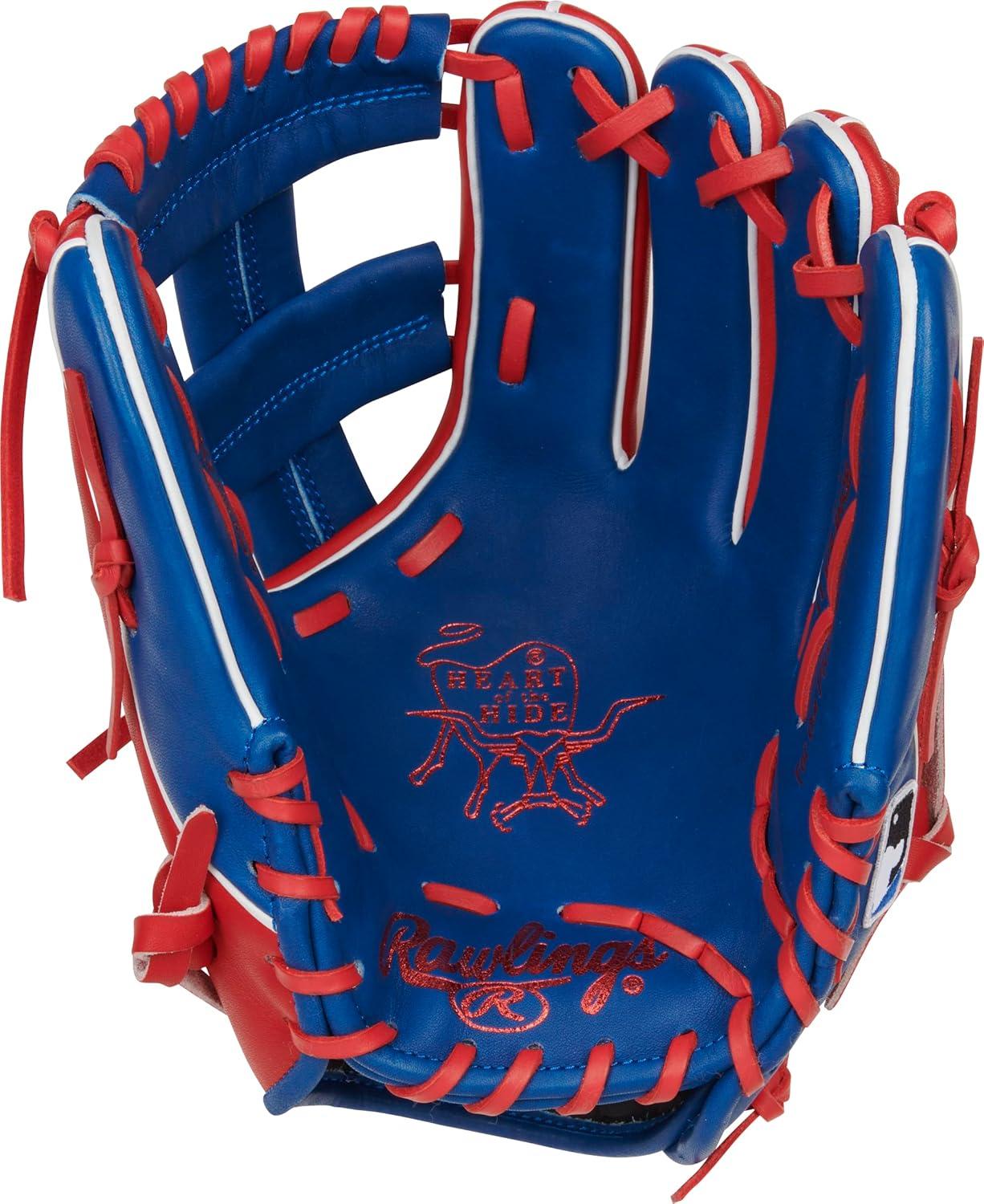 imageRawlings Heart of The Hide MLB Team Logo Baseball Glove All MLB Team Options AvailableTexas Rangers 115 Single Post Web