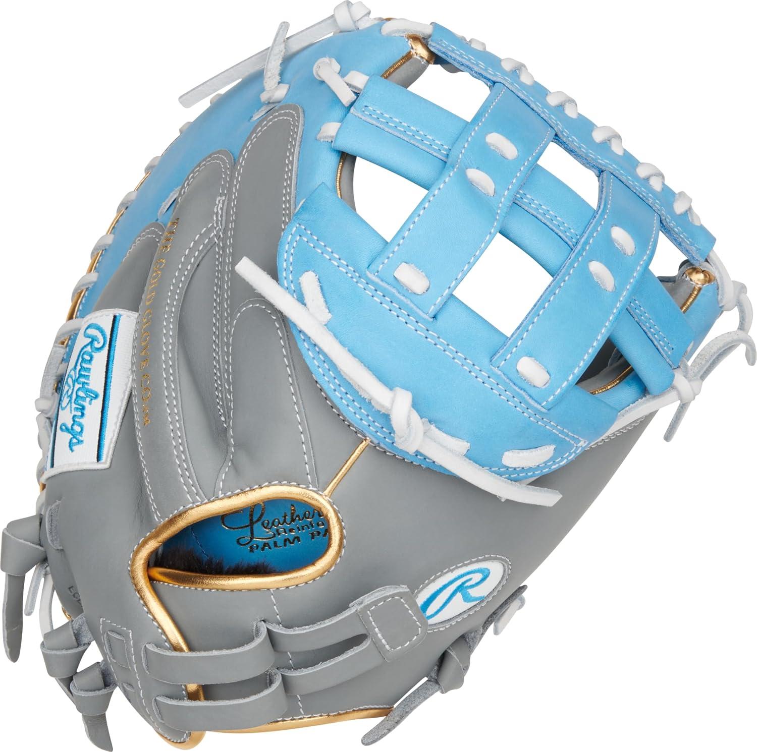 imageRawlings  Liberty Advanced Color Series Fastpitch Softball Glove  Sizes 1175  13  Multiple StylesGrey  Columbia Blue  Gold  Modified Pro H Web