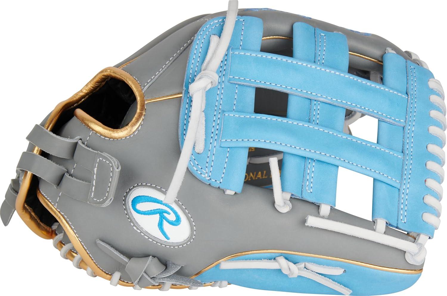 imageRawlings  Liberty Advanced Color Series Fastpitch Softball Glove  Sizes 1175  13  Multiple StylesGrey  Columbia Blue  Gold  Pro H Web