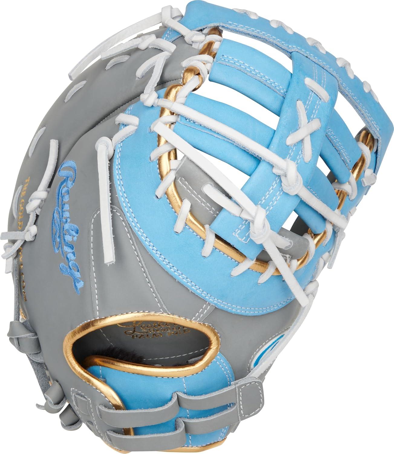 imageRawlings  Liberty Advanced Color Series Fastpitch Softball Glove  Sizes 1175  13  Multiple StylesGrey  Columbia Blue  Gold  Single Post  DoubleBar Web