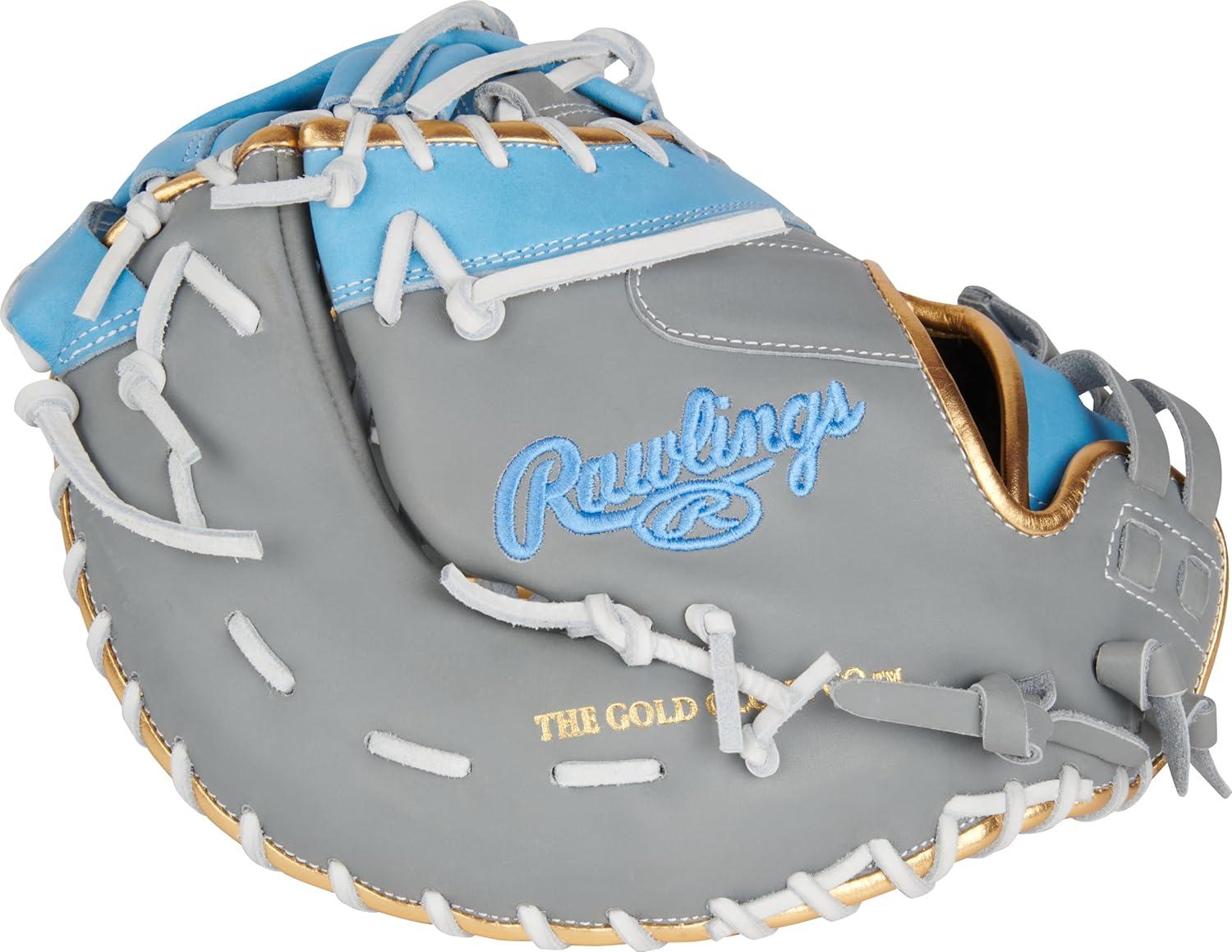 imageRawlings  Liberty Advanced Color Series Fastpitch Softball Glove  Sizes 1175  13  Multiple StylesGrey  Columbia Blue  Gold  Single Post  DoubleBar Web