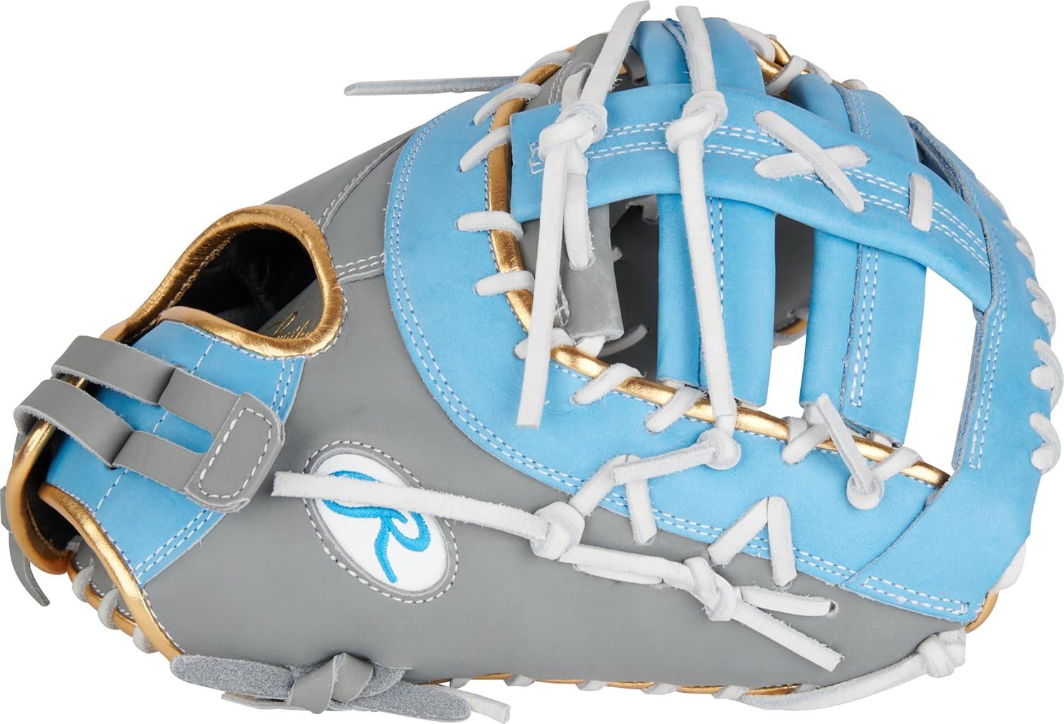 imageRawlings  Liberty Advanced Color Series Fastpitch Softball Glove  Sizes 1175  13  Multiple StylesGrey  Columbia Blue  Gold  Single Post  DoubleBar Web