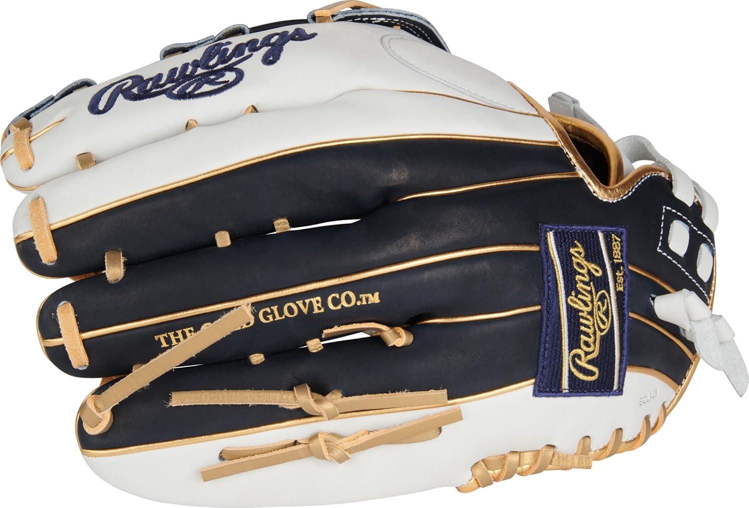imageRawlings  Liberty Advanced Color Series Fastpitch Softball Glove  Sizes 1175  13  Multiple StylesWhite  Navy  Gold  Pro H Web