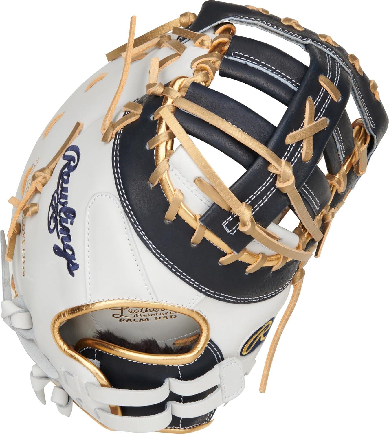 imageRawlings  Liberty Advanced Color Series Fastpitch Softball Glove  Sizes 1175  13  Multiple StylesWhite  Navy  Gold  Single Post  DoubleBar Web