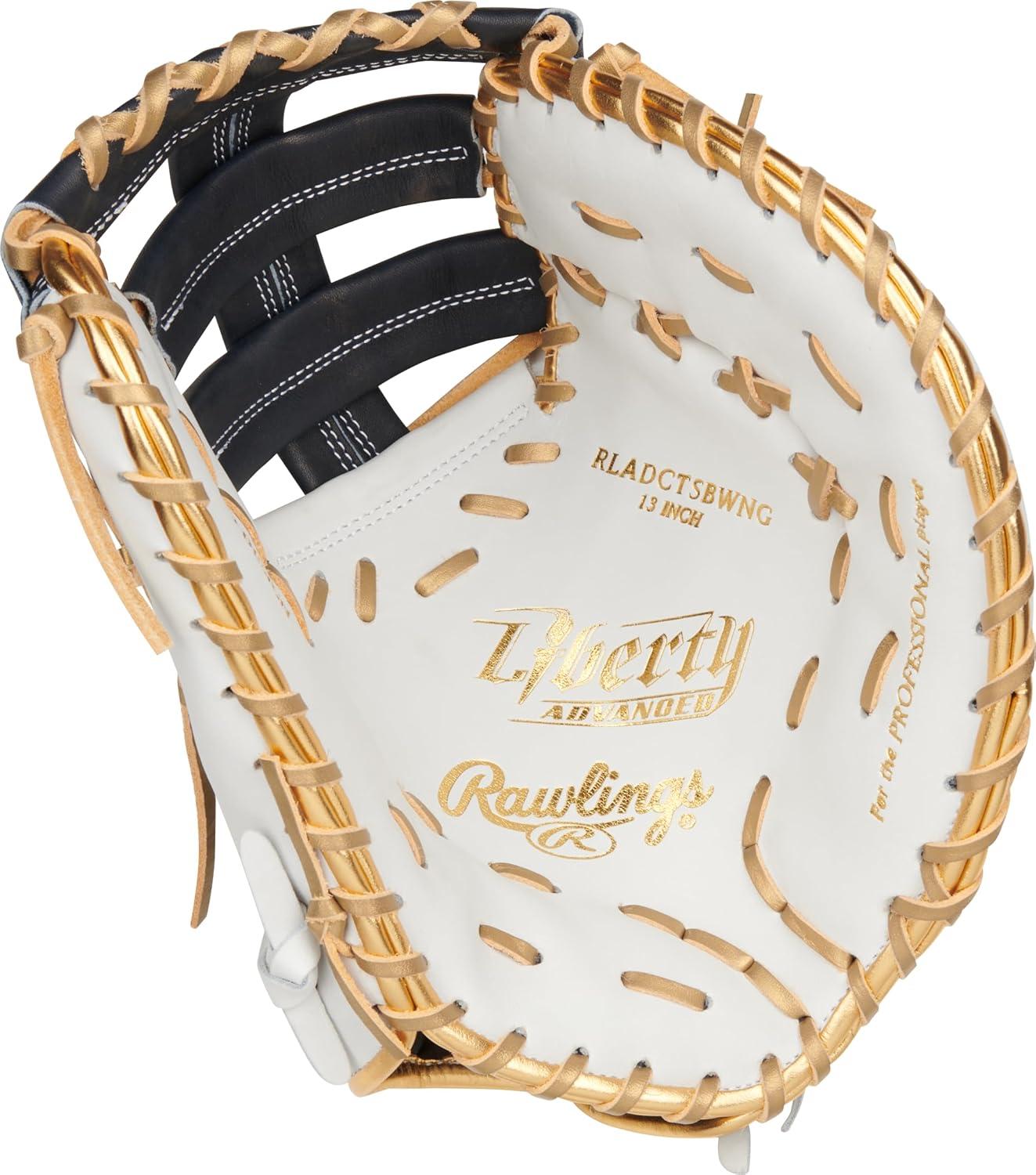 imageRawlings  Liberty Advanced Color Series Fastpitch Softball Glove  Sizes 1175  13  Multiple StylesWhite  Navy  Gold  Single Post  DoubleBar Web