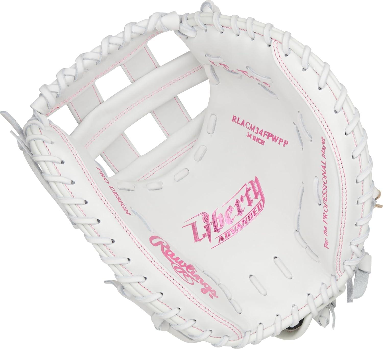imageRawlings  Liberty Advanced Color Series Fastpitch Softball Glove  Sizes 1175  13  Multiple StylesWhite  Pink  Modified Pro H Web