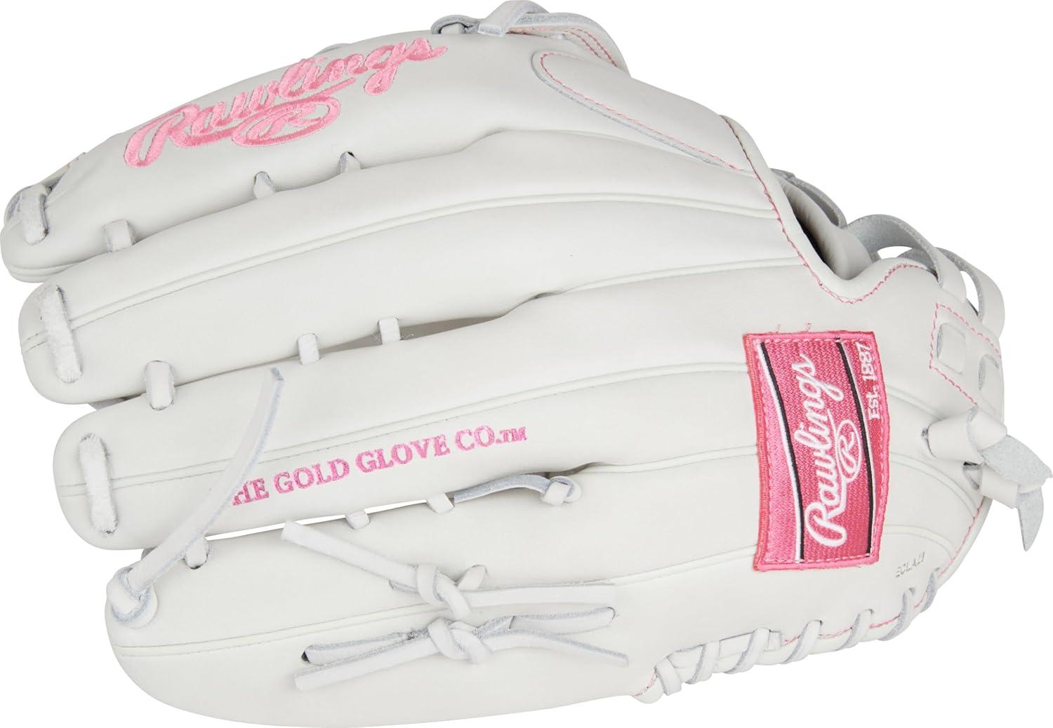 imageRawlings Liberty Advanced Color Series Fastpitch Softball Glove Sizes 1175 13 Multiple StylesWhite Pink Pro H Web